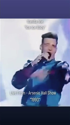Vanilla Ice performing Ice Ice Baby on Arsenio Hall in 1990