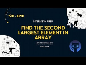 Array Problem 1 | S01 EP01 | Interview Prep Series