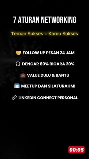 7 Aturan Networking