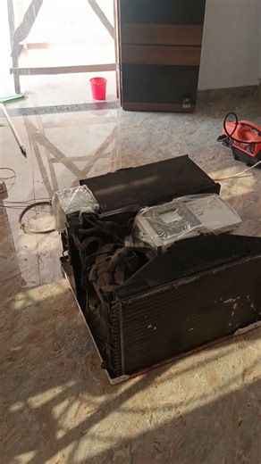 window AC installation part 1 #electrical #ac #shorts #ACinstallation