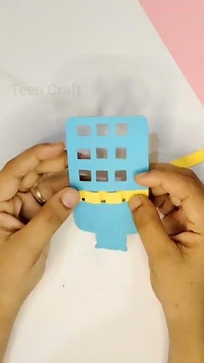 DIY PAPER BUTTON PRESSING CALCULATOR 🔥| #Shorts | Teen Craft
