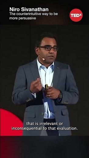 The counterintuitive way to be more persuasive - Niro Sivanathan #shorts #tedx
