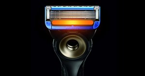 gillette's heated razor creates the comfort of a hot towel with every stroke