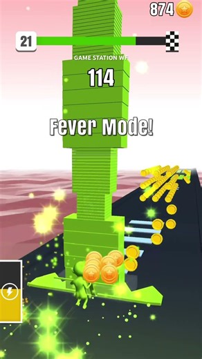 COLOR STACK! 🖍️❤️‍🔥 (Level 21) #gaming #shorts #viral