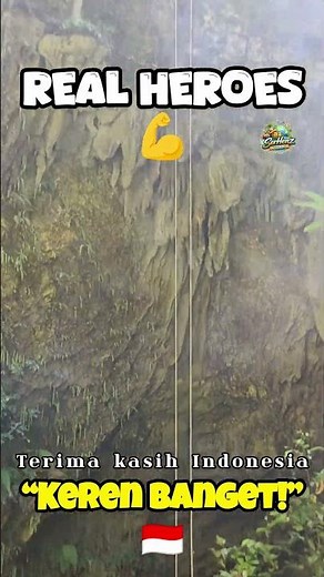 Jomblang Cave Indonesia 🇮🇩 | Man Behind The Rope 😱 Hidden Heroes of Yogyakarta #travelindonesia #fyi
