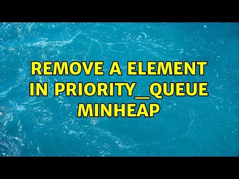 remove a element in priority_queue minheap