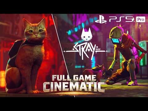 Stray Full Game Cinematic | All Cutscenes & Gameplay (PS5 4K)