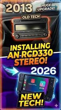 RCD 330 Install 🍏 Car play #rcd330 #headunit #applecarplay #androidauto #howto
