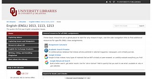 LibGuides: English (ENGL) 1013, 1113, 1213: Home