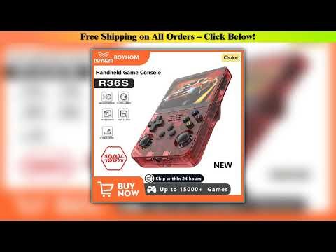 NEW R36S Retro Handheld Game Console Linux System 3.5 Inch IPS Screen Portable Pocket Video Player