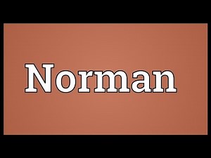 Norman Meaning