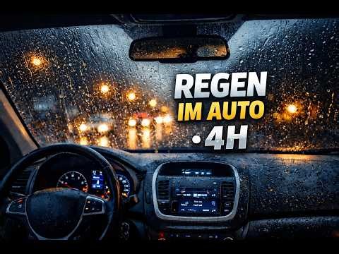 Regen im Auto – 4 Stunden Entspannung & Baby Schlaf | Rain Sounds for Sleep