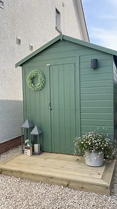 237K views · 726 reactions | Suns out, brushes out ️ Looking to kickstart your exterior project this Spring? Be inspired by @our_rosebury_home shed makeover using our rich dark green with warm undertones to add a dose of colour to her garden.  All Green  @our_rosebury_home | Rust-Oleum UK | Facebook
