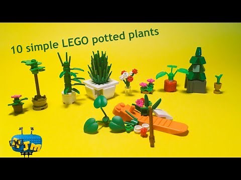 10 Simple Ways to Make LEGO Potted Plants