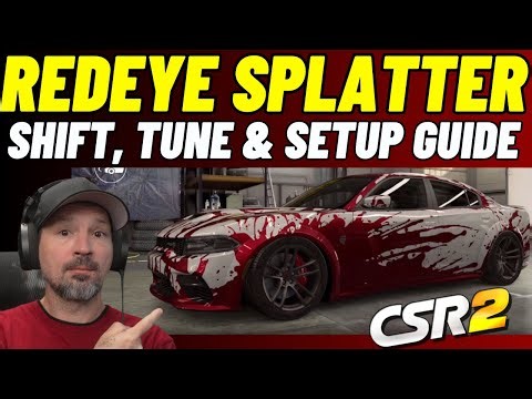 CSR2 Charger SRT Hellcat Redeye Splatter Guide & How to Drive