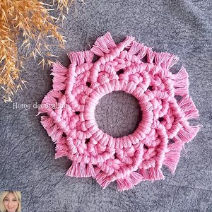 13K views · 100 reactions | Wonderful Macrame Snowflake DIY Christmas tutorial ❄️❄️ #home #tutorial #Christmas #diy #fyp #learning #pattern #macrame #design | Home Decoration | Facebook