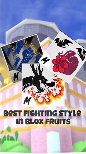 Top 3 BEST PvP Fighting Styles in Blox Fruits⚔️ #shorts #roblox #bloxfruitspvp