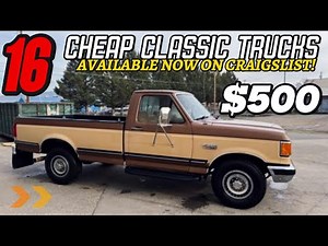 Classic Truck Deals: 16 Low Cost Finds on Craigslist Today!