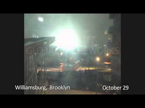 ConEd Substation Explosion - Hurricane Sandy Destruction