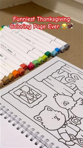 Funniest Thanksgiving Coloring Page Ever 😂🦃