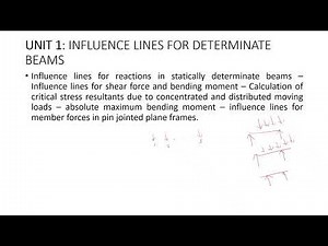 Overview of Structural analysis II
