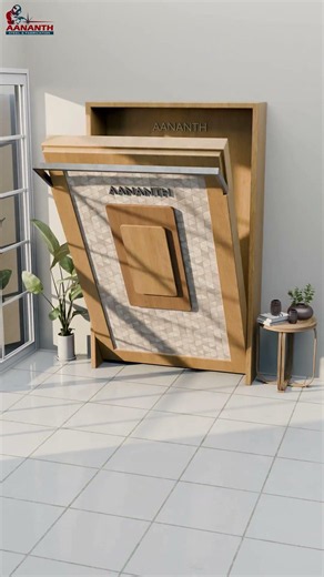 “Smart folding bed with attached study table Sleep, study, and save space #FoldingBed #StudyTable
