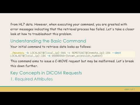 Mastering DICOM Queries with dcm4che: A Beginner's Guide to Retrieving Data from Ginkgo PACS