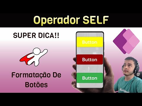 Formatação de cores de botões no PowerApps: Hover, Fill, Pressed. Utilizando o parâmetro SELF.