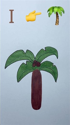 How to Draw a Palm Tree 🌴 | Easy Art