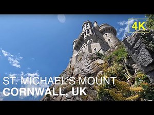 CORNWALL, UK | St. Michael's Mount | 4K Grounds & Gardens Tour