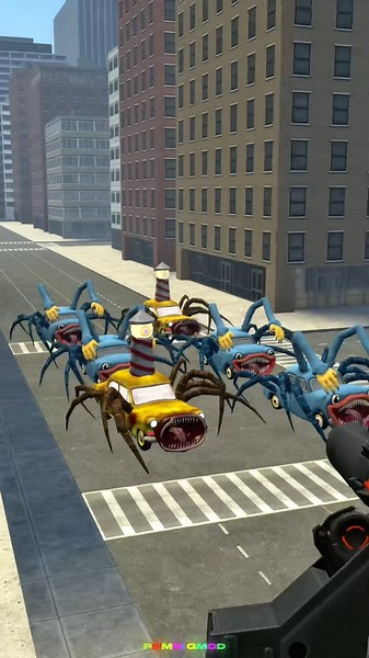 Can You Guess Wrong Sized McQueen Car Eater, Pou Bou and other car eaters? 😡🤣 #pomni#nextbots#gmod
