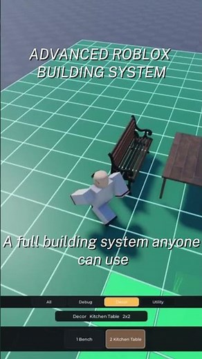 Advanced Roblox Grid Building System #roblox #robloxdev #robloxstudio #shorts