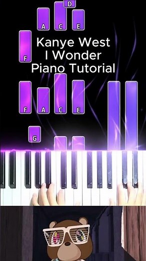 Kanye West - I Wonder (Piano Tutorial) #pianotutorial #piano #kanyewest