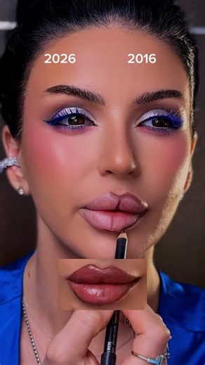 2016 vs 2026 lip tutorial #makeup