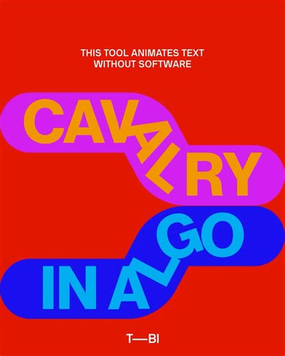 The Brand Identity on Instagram: "@algo.tv⁠ has released Typeflow, a free browser-based tool that generates typographic animations without any software installation.⁠ ⁠ The web app marks the first public implementation of @cavalry.app⁠'s Web Player. Users can type text in a single field, select from multiple colour palettes and export kinetic type animations directly in the browser. The interface deliberately limits options rather than exposing every parameter – a choice that reflects its purpos