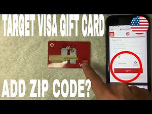 ✅ How To Add Register Zip Code To Target Visa Gift Card 🔴
