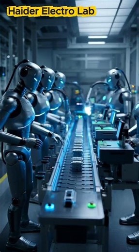 Insane Speed!🚀 Robots Working in Factory 🤖⚡ #Shorts