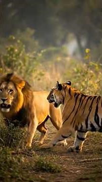 loin vs Tiger attack / loin vs Tiger hunt