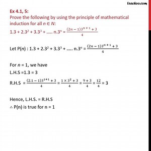 Question 5 - Prove 1.3   2.32   3.33   ... n.3n = (2n-1) 3n 1