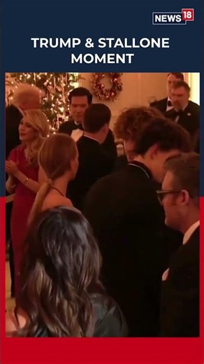 Trump Enjoys A Lighthearted Moment With Actor Sylvester Stallone In Washington DC | N18S