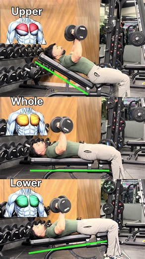 Dumbbell chest press variation✅ #fitnessmotivation