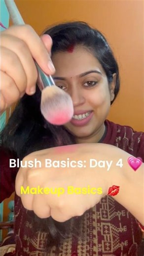 Makeup Basics Day 4 | How to Apply Blush for a Smooth, Natural Finish 💗 #makeup