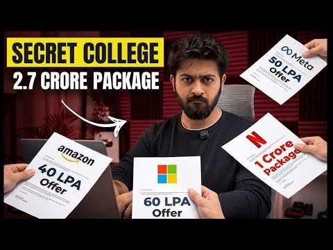 This Underrated College gives 2.7 Crore Package💀😱😱 #jee #college #iit