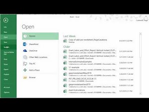 Excel 2016 Introduction