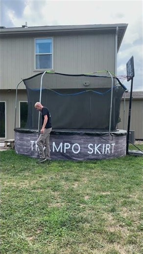 Trampo skirt can be used as storage when the trampoline is not in use! Tramposkirt.com #trampoline