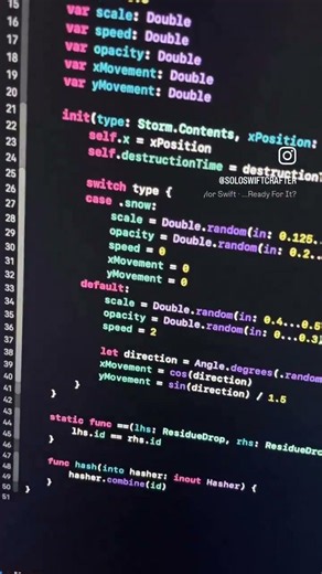 Rain Effect in SwiftUI with Xcode no cursor AI #mobileui #iosdev