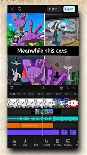 |How to make templet in Capcut| Trending "Cat aura "edit | #viral #edit #anime
