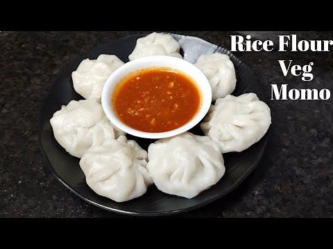 Rice Flour Veg Momo healthy & tasty recipe | Veg Momos with chutney banane ki recipe | Ashleena