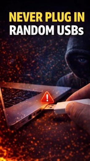 Never Plug In Random USBs #warnings #internetsafety #securitytips #cybersafetytips
