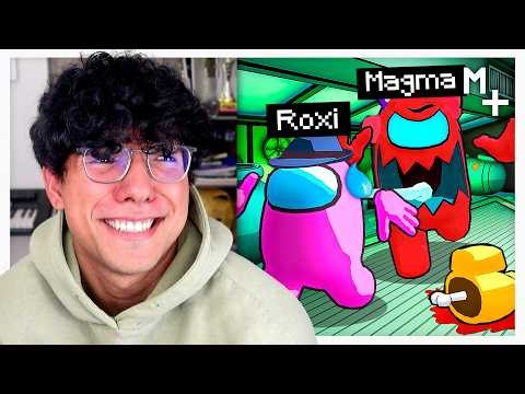 Magma Juega AMONG US 3D con ROXI CAKE 😈🔪